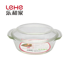High borosilicate glass casseroles container sets for food storage cooking pot set